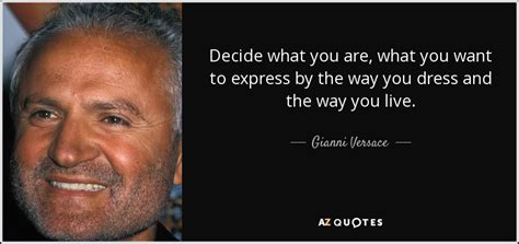 Gianni Versace quotes about fashion